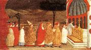 UCCELLO, Paolo Miracle of the Desecrated Host (Scene 3) wt painting